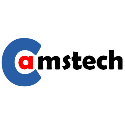 Camstech logo - red and blue text with a large letter C in blue