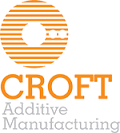 Croft Additive Manufacturing logo - orange and grey text